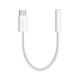 Puro Braided Adapter USB-C to 3.5 mm Jack - 15 cm - White