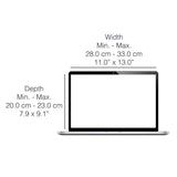 Universal 12" / 13" / 14" Laptop Philbert Case w. Solar shading & Integrated Privacy - Striped