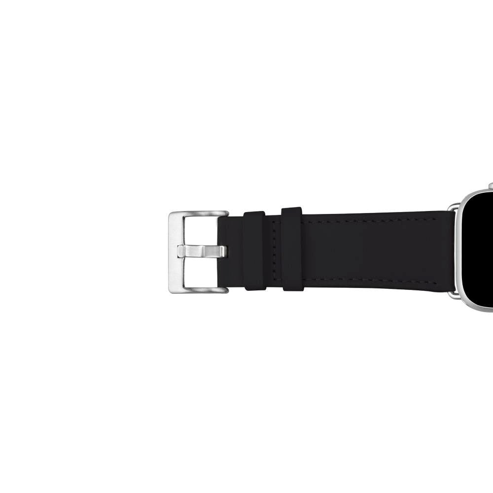 Apple Watch (42/44/SE/45/46/49mm) Puro E-CLASSIC Vegan Leather Watch Strap - Black