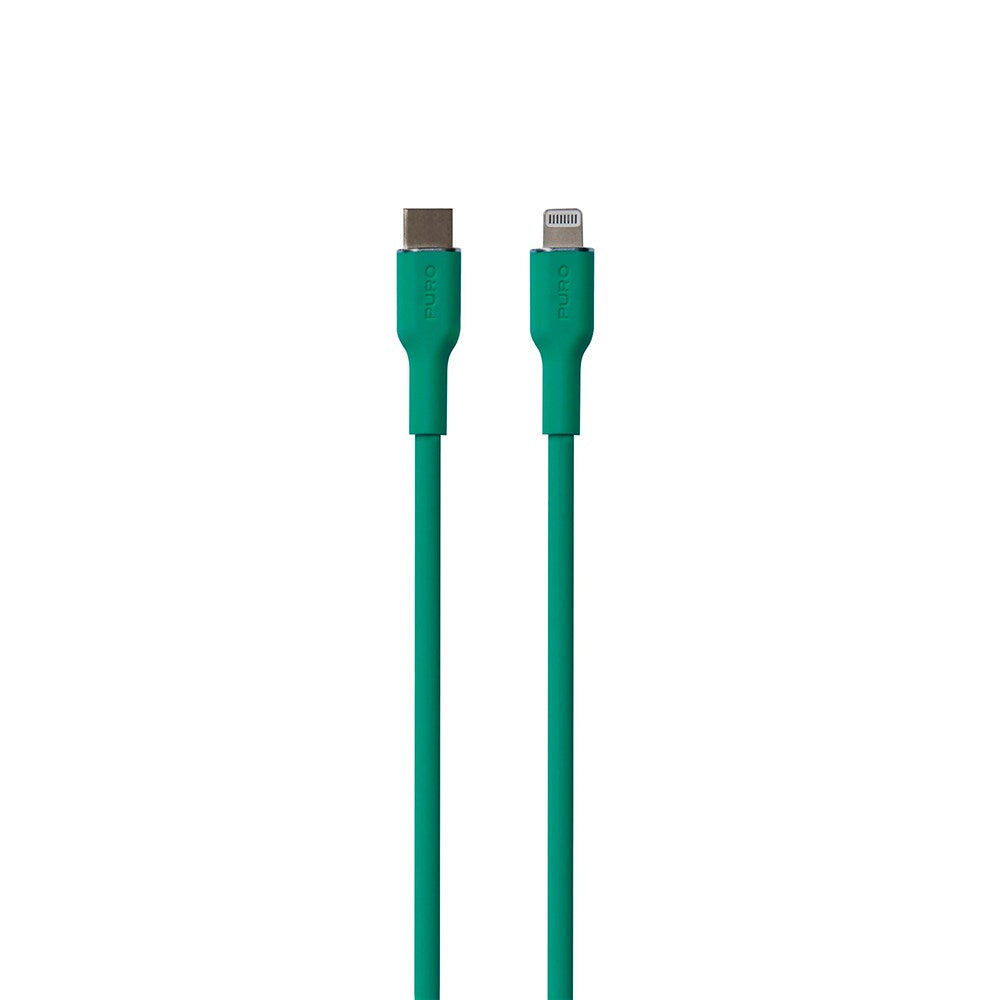 PURO Soft USB-C to Lightning Cable 1.5m - Green