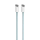 Puro Braided USB-C Cable – 1.5m, 60W, and 480Mbps Data Transfer - Light Blue