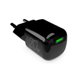 Puro Wall Charger GaN 20W with USB-C Port - Black