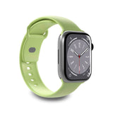 Apple Watch (38/40/SE/41/42mm) Puro ICON Silicone Watch Strap - Light Green