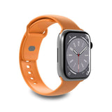 Apple Watch (42/44/SE/45/46/49mm) Puro ICON Silicone Watch Strap - Orange