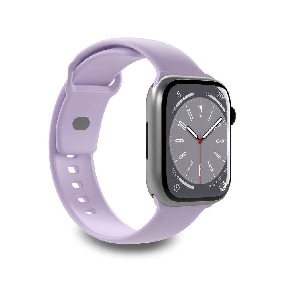 Apple Watch (38/40/SE/41/42mm) Puro ICON Silicone Watch Strap - Purple