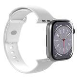 Apple Watch (38/40/SE/41/42mm) Puro ICON Silicone Watch Strap - White