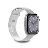 Apple Watch (42/44/SE/45/46/49mm) Puro ICON Silicone Watch Strap - White