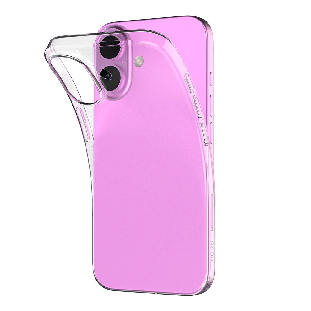 PURO NUDE Ultra Slim Case 0.3mm - iPhone 16 - Transparent