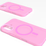 PURO DAYLIGHT Gradient MagSafe Silicone Case - iPhone 16 - Transparent/Pink