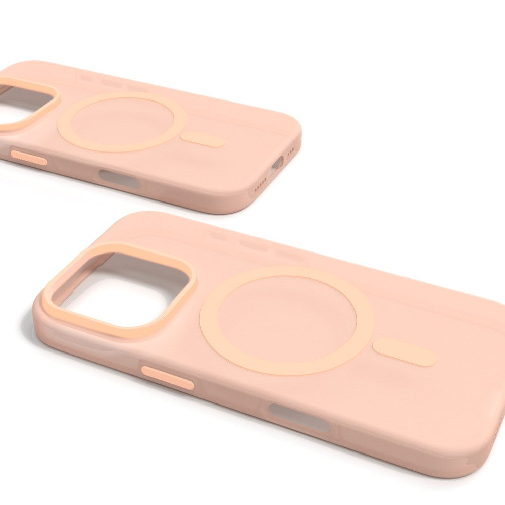 PURO DAYLIGHT Gradient MagSafe Silicone Case - iPhone 16 Pro - Transparent/Beige