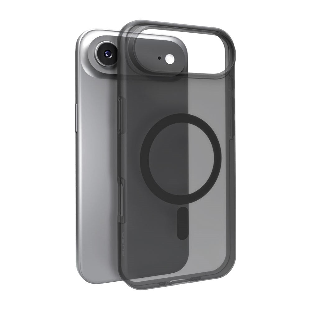 iPhone Air PURO DAYLIGHT Silicone Case - MagSafe Compatible - Transparent / Black