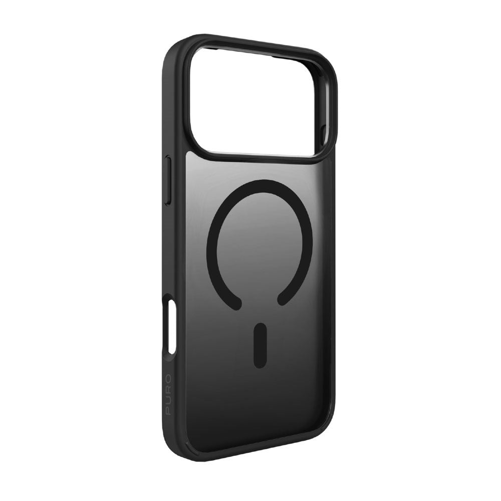 iPhone 17 Pro Max PURO GRADIENT Case - MagSafe Compatible - Transparent / Black