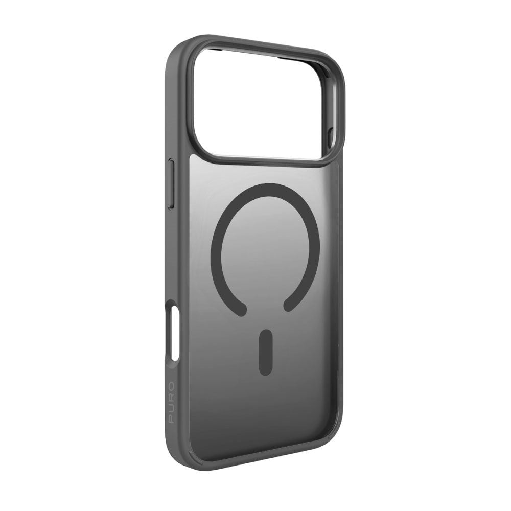 iPhone 17 Pro Max PURO GRADIENT Case - MagSafe Compatible - Transparent / Grey
