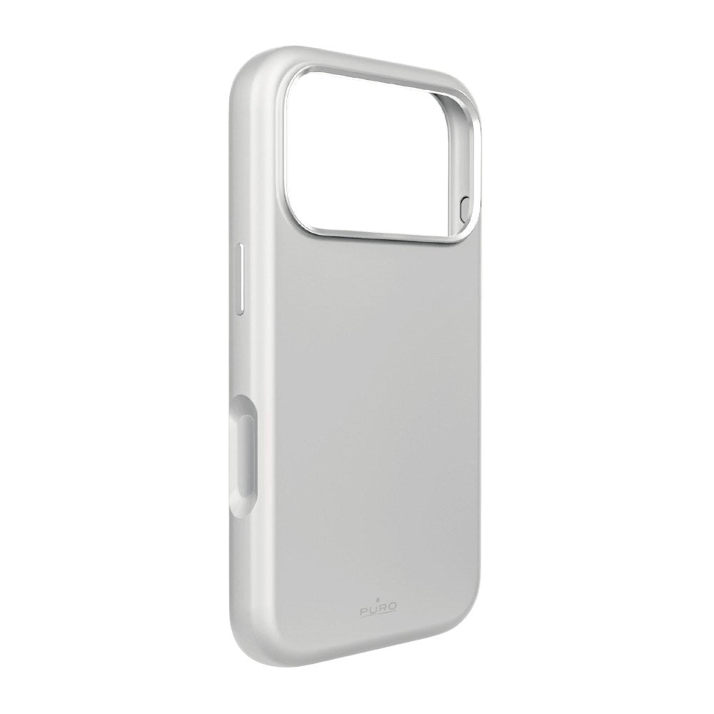 iPhone 18 Pro PURO ICON MAG PRO Silicone Case - MagSafe Compatible - Silver