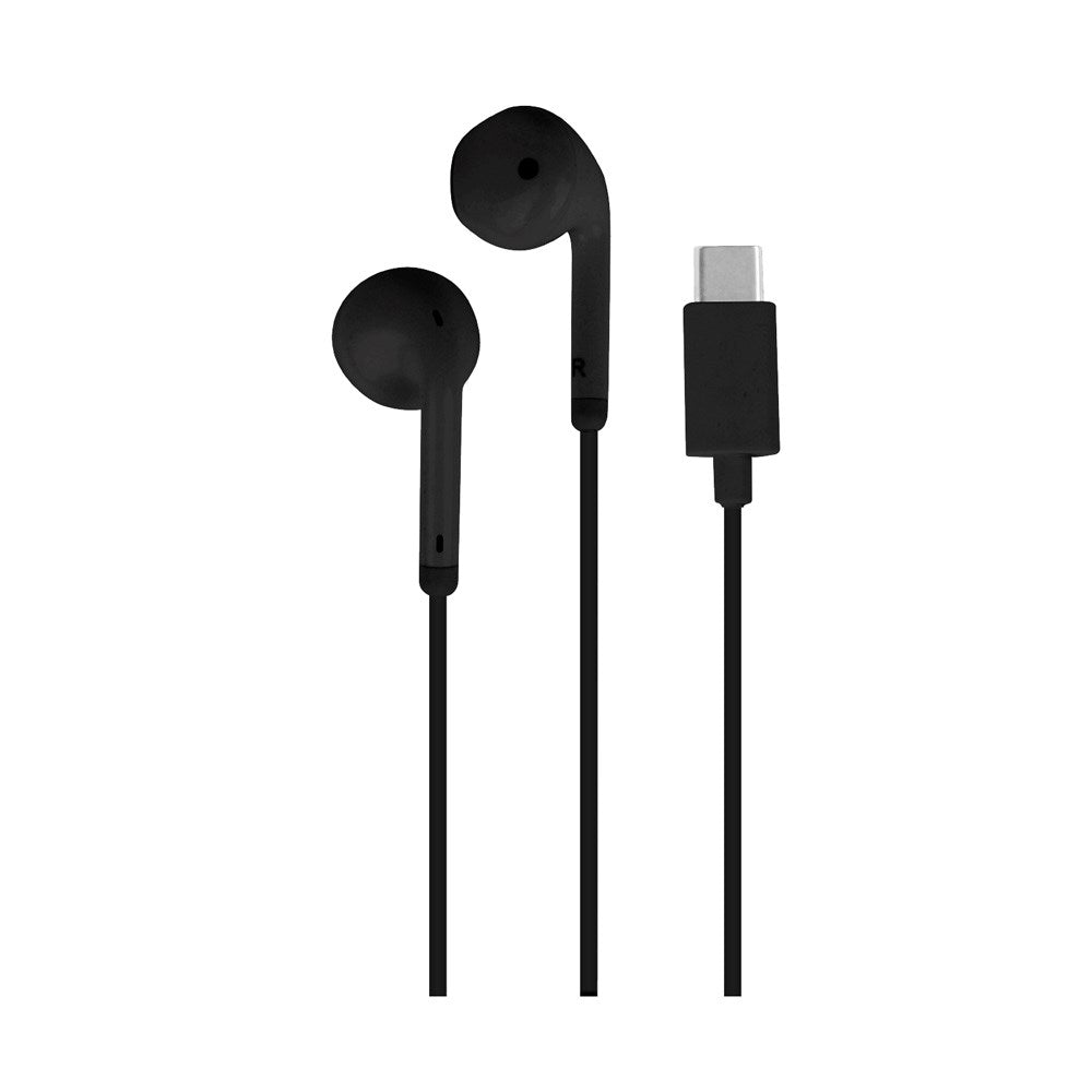 Puro USB-C Wired Stereo Earphones – Comfort, Clear Sound, and Ease of Use  - Black