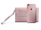 PURO Satin Case and Bag iPhone 7 - Rose Gold