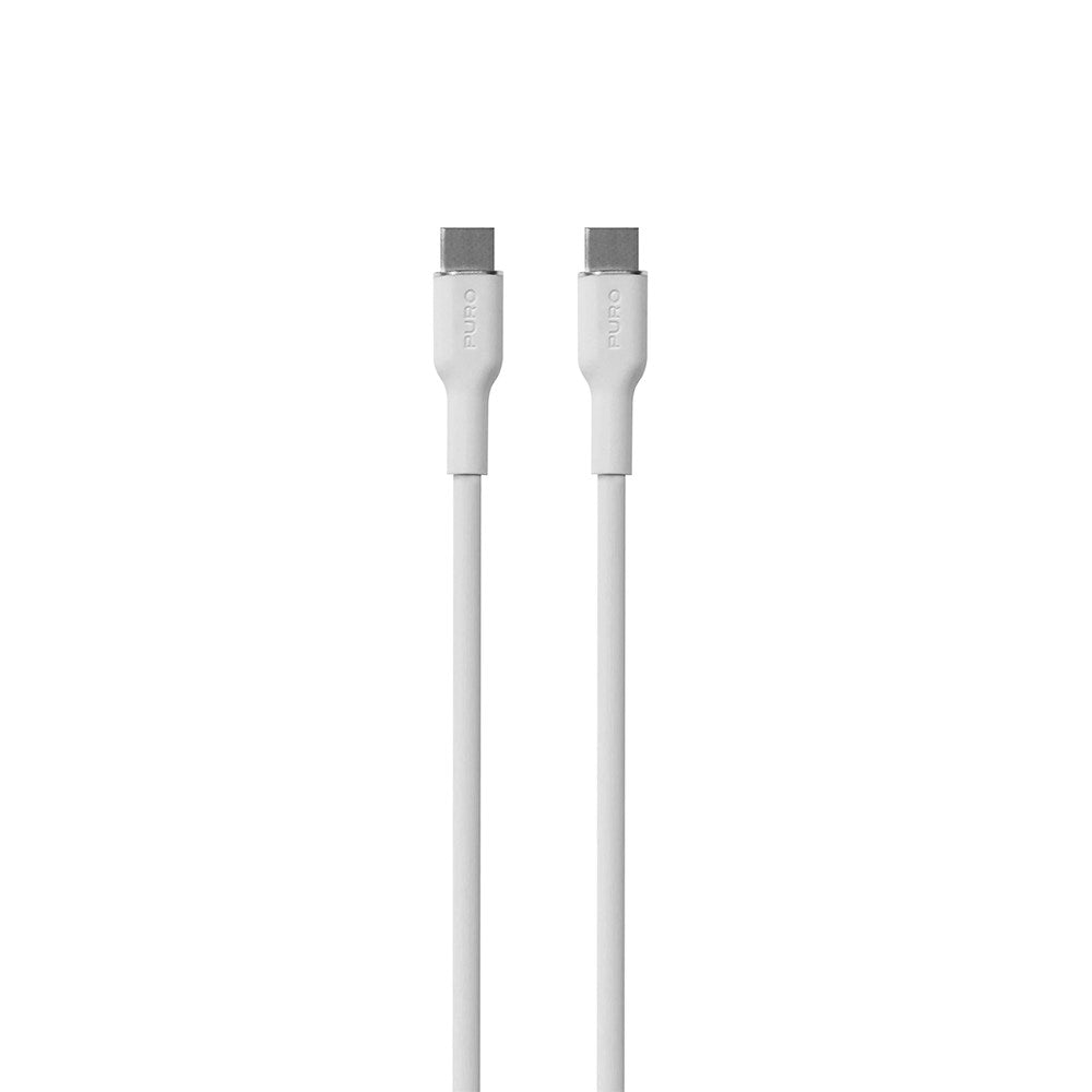 PURO Soft USB-C to USB-C Cable 1.5m - White