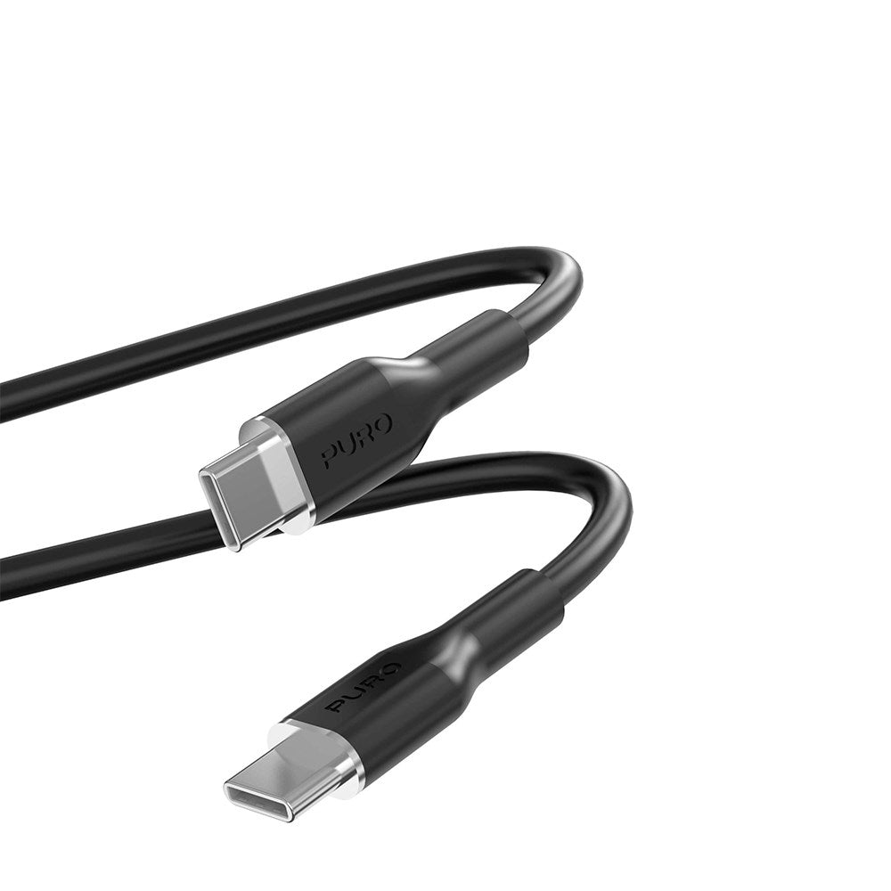 PURO Soft USB-C to USB-C Cable 1.5m - Black