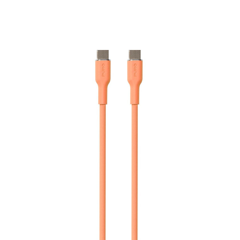 PURO Soft USB-C to USB-C Cable 1.5m - Orange