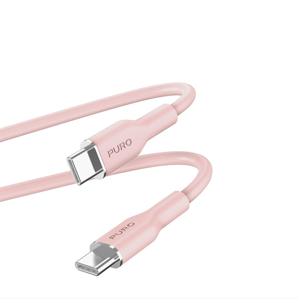 PURO Soft USB-C to USB-C Cable 1.5m - Pink