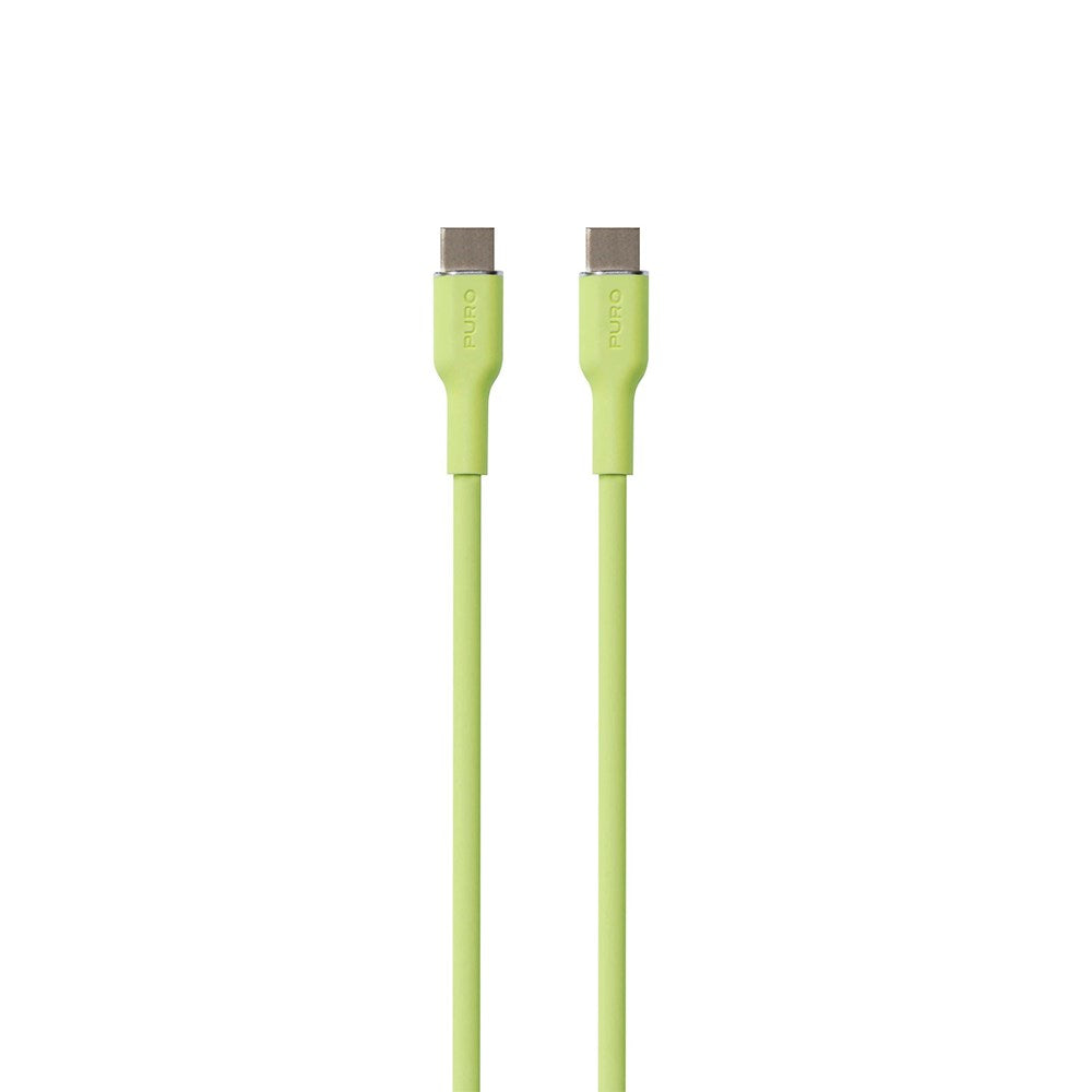 PURO Soft USB-C to USB-C Cable 1.5m - Light Green