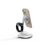 Mobile Origin Qi2 3-in-1 Charging Station 35W - White/Silver