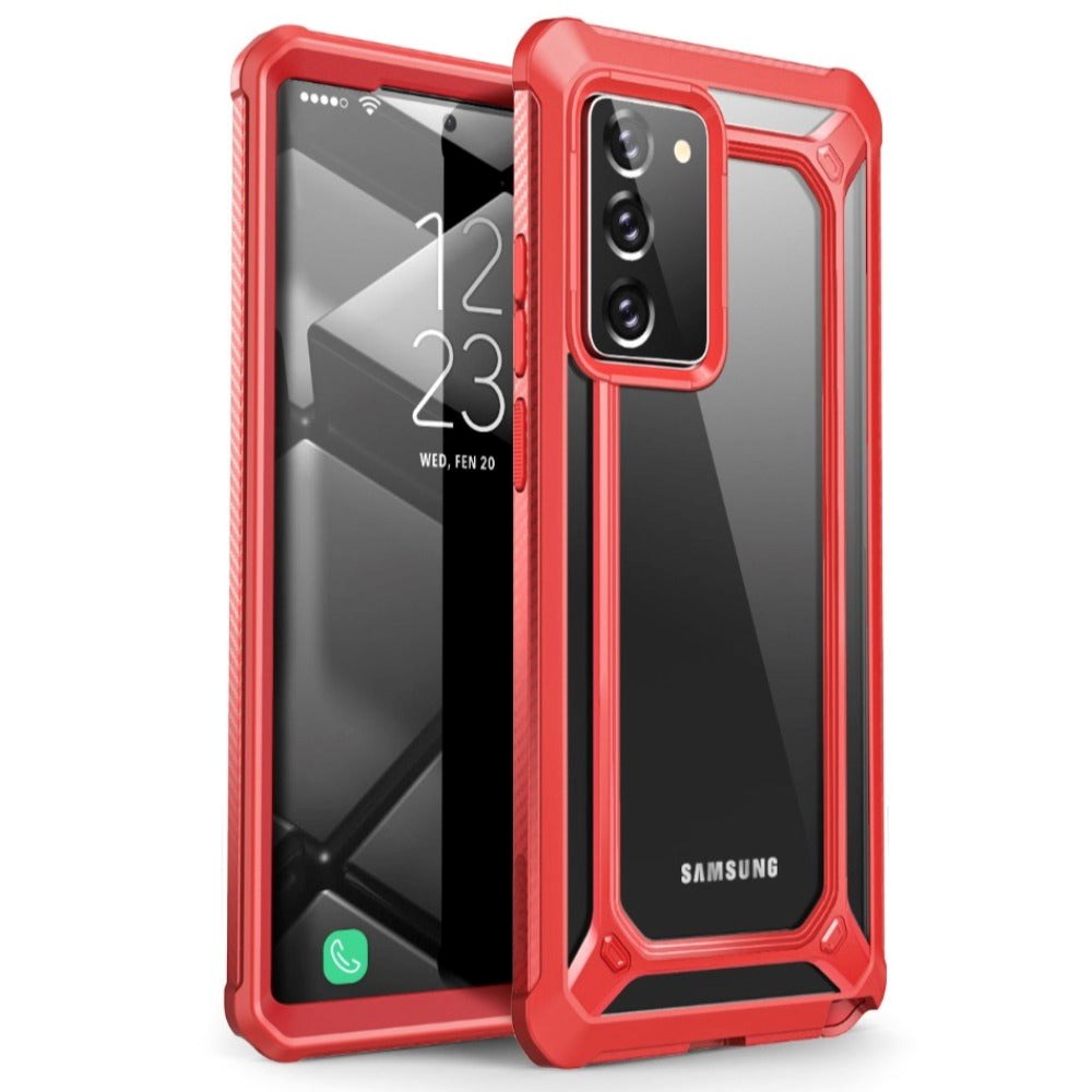 Samsung Galaxy Note 20 SUPCASE Unicorn Beetle EXO Clear Case - Red