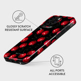 Burga iPhone 15 Pro Tough Fashion Case - Cherrybomb