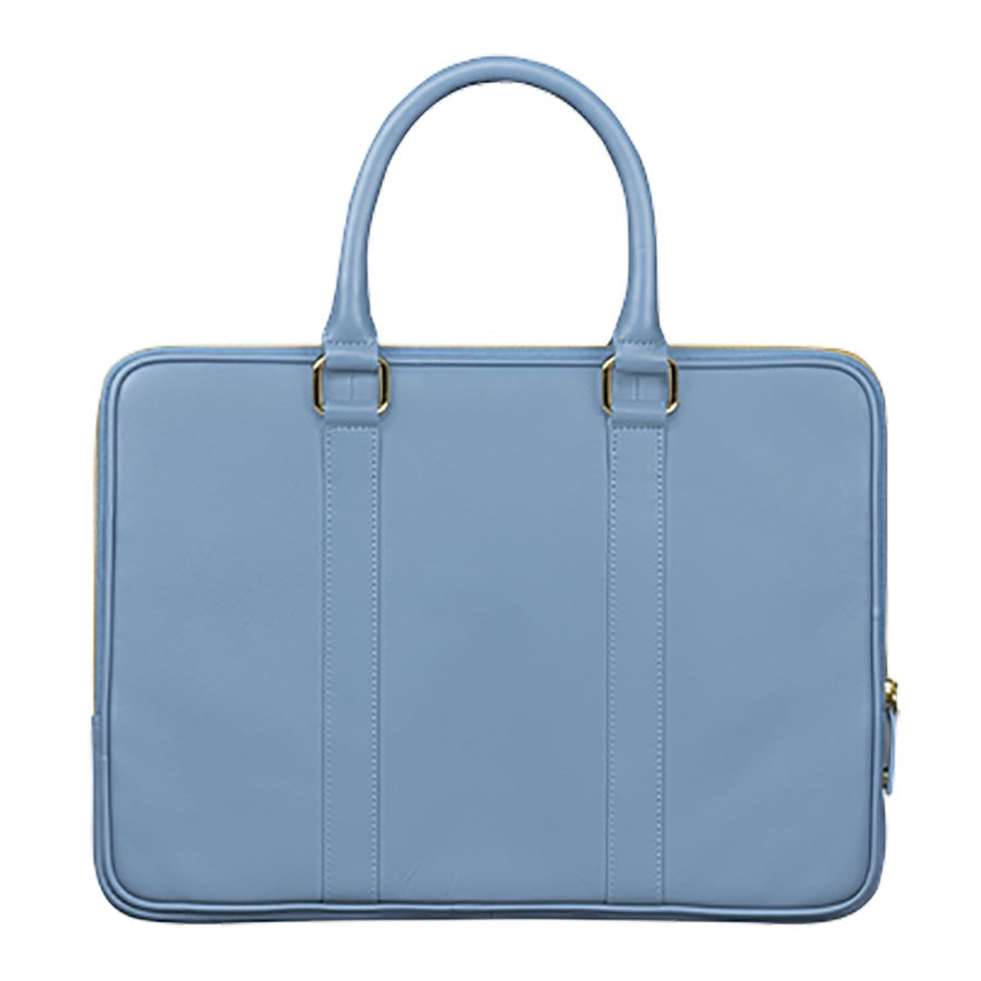 dbramante1928 Rome Fashion Saffiano Leather Laptop Bag 14-15" - Nightfall Blue