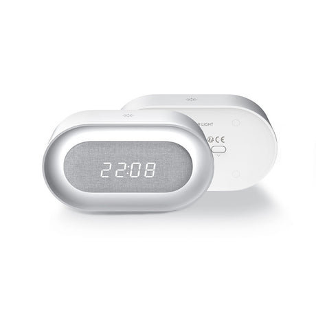 Forever Alarm Clock with LED Night Light - White