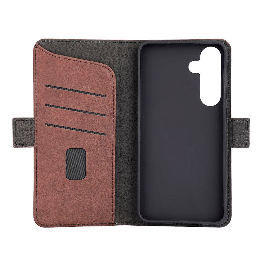 GEAR Samsung Galaxy S24+ (Plus) Leather Wallet Case - Brown