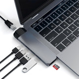 Satechi USB-C Pro Hub w. Ethernet & 4K HDMI (ST-TCPHEM) - Space Grey