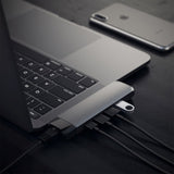 Satechi USB-C Pro Hub w. Ethernet & 4K HDMI (ST-TCPHEM) - Space Grey