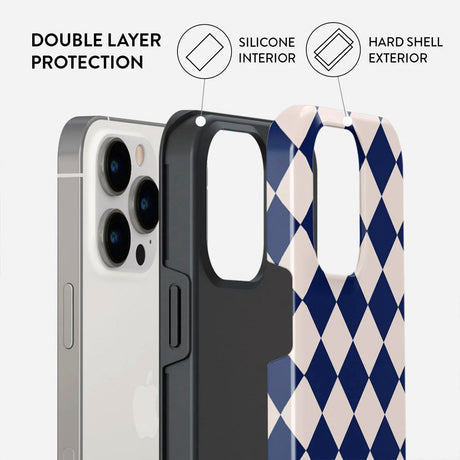 Burga iPhone 14 Pro Tough Fashion Case - Check & Mate