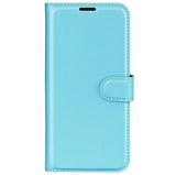 Samsung Galaxy A25 (5G) Litchi Læder Leather Case w. Wallet - Light Blue