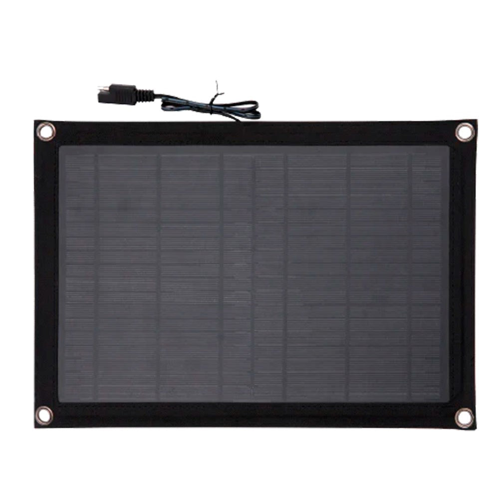 TECHNAXX TX-209 10W Solar Cell Charger w. Jumper Cables 12V - Black