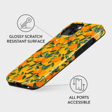 Burga iPhone 14 Tough Fashion Case - Orange Lemonade