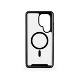 Samsung Galaxy S26 Ultra Spello Mag+ Rugged Case - MagSafe Compatible - Transparent / Black
