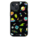 iPhone 13 RhinoShield SolidSuit Drop Proof Case with Rick and Morty - Space Pattern