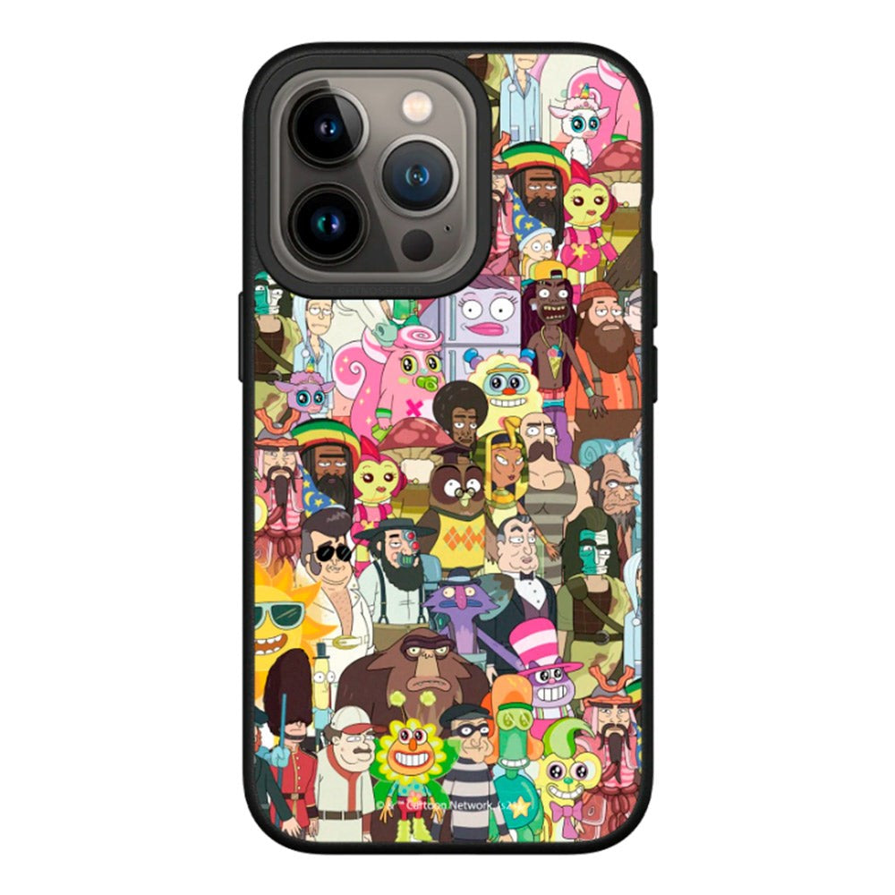 iPhone 13 Pro RhinoShield SolidSuit Drop Proof Case with Rick and Morty - Alien Parasite