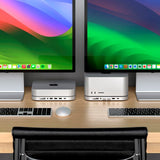 Satechi Mac Mini & Mac Studio Stand/Hub - Silver