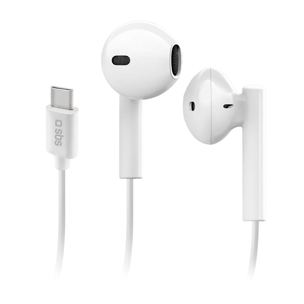 SBS Studio Mix 65 Headphone In-Ear w. USB-C & Microphone - White