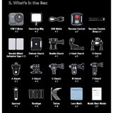 AKASO V50 X Cube Waterproof Action Camera with 4K 30FPS Ultra HD 20MP - Black