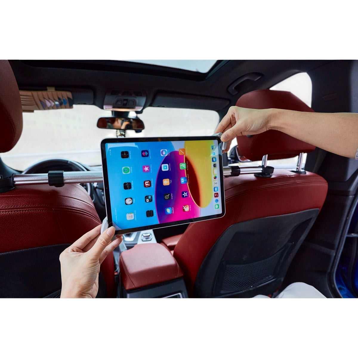 EIDERWOOD Tablet Car Holder (7–12") – Entertainment for Kids on Long Car Journeys