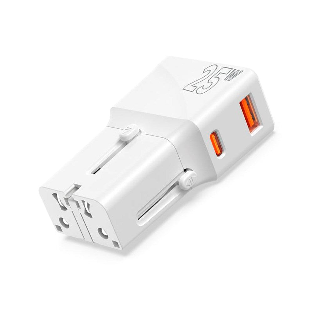 Mobile Origin Travel Adapter EU/US/UK/AU 25W - White