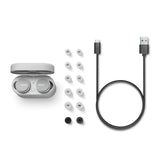 Philips Series 8000 True Wireless Headset In-Ear w. Noise Canceling Pro & Wireless Qi Charging - Grey