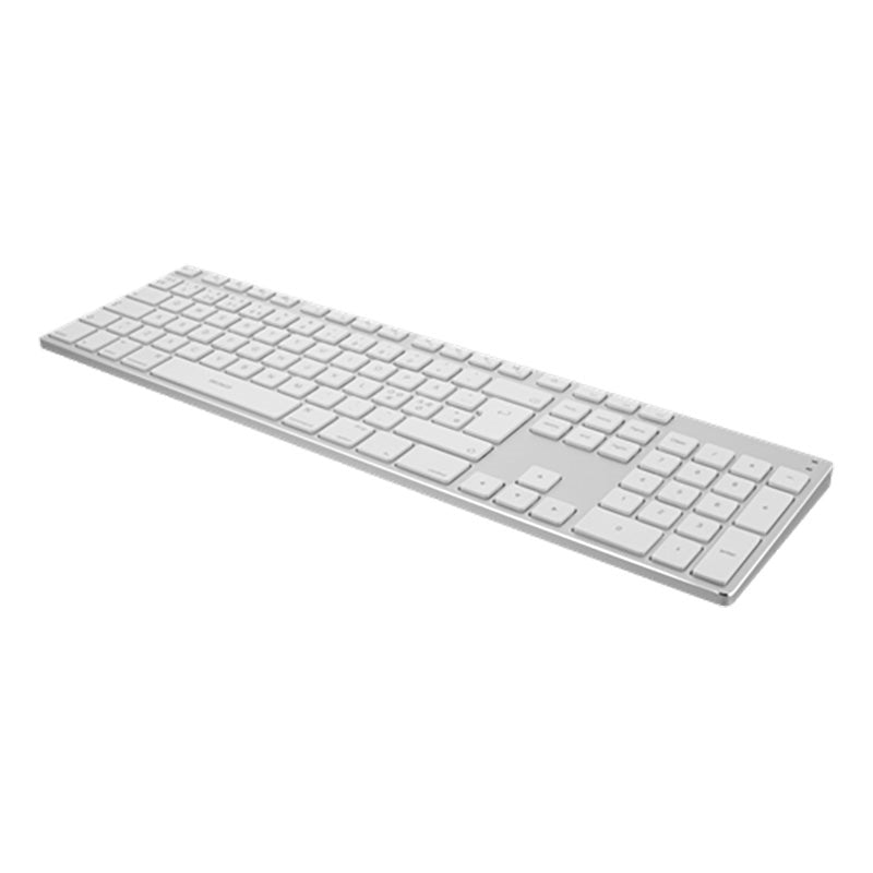 Deltaco Full-Size Bluetooth Aluminium Keyboard - Silver