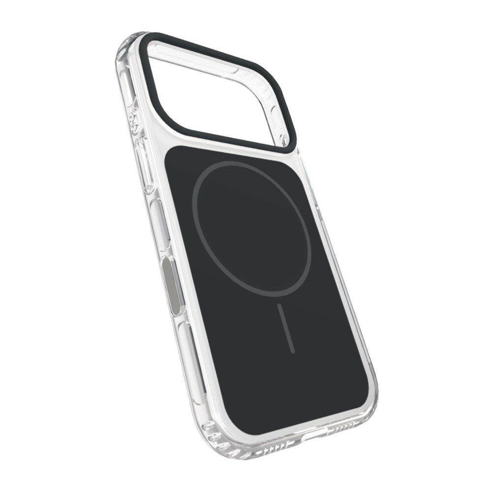 iPhone 18 Pro SBS Block Mag Case - MagSafe Compatible - Black / Transparent