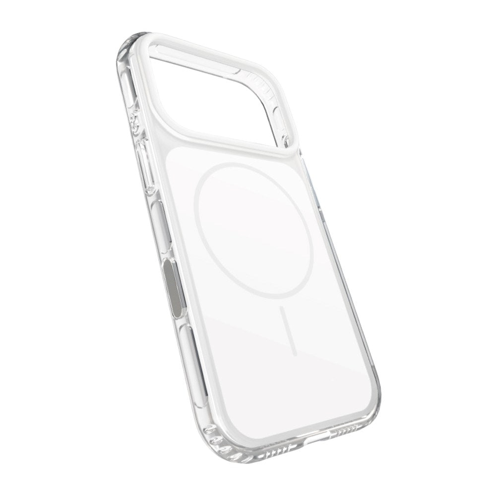 iPhone 18 Pro SBS Block Mag Case - MagSafe Compatible - White / Transparent