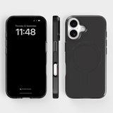 agood company iPhone 16 CLRPRTCT 100% Recycled Plastic Case - Transparent / Tinted Black